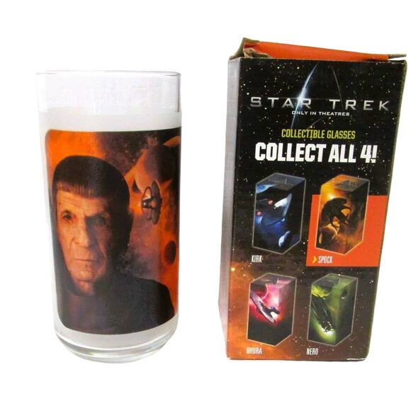 Star Trek Collectible Beverage Glass Dr. Spock 8 Ounces Theater Version 2009 - Picture 2 of 2